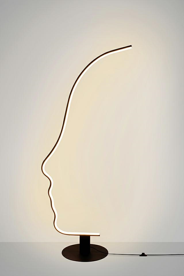 Lampa podłogowa FACE FLOOR czarna - obrazek 4