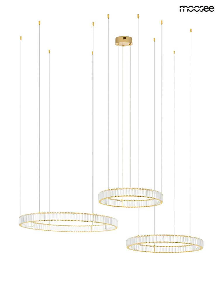 MOOSEE lampa wisząca LIBERTY 3B złota - obrazek 3