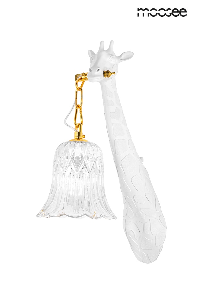 MOOSEE lampa ścienna GIRAFFE biała - obrazek 3