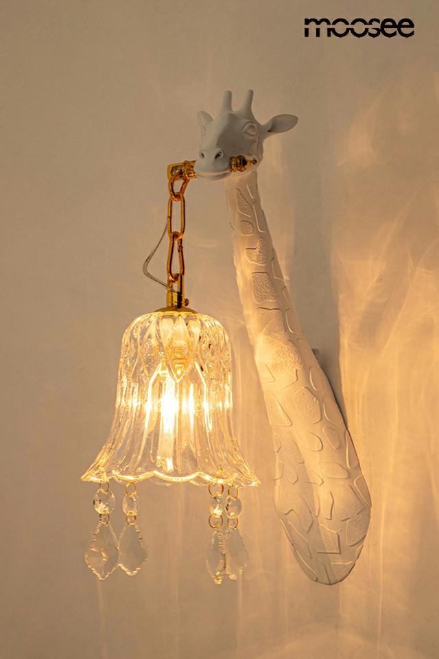 MOOSEE lampa ścienna GIRAFFE biała - obrazek 4