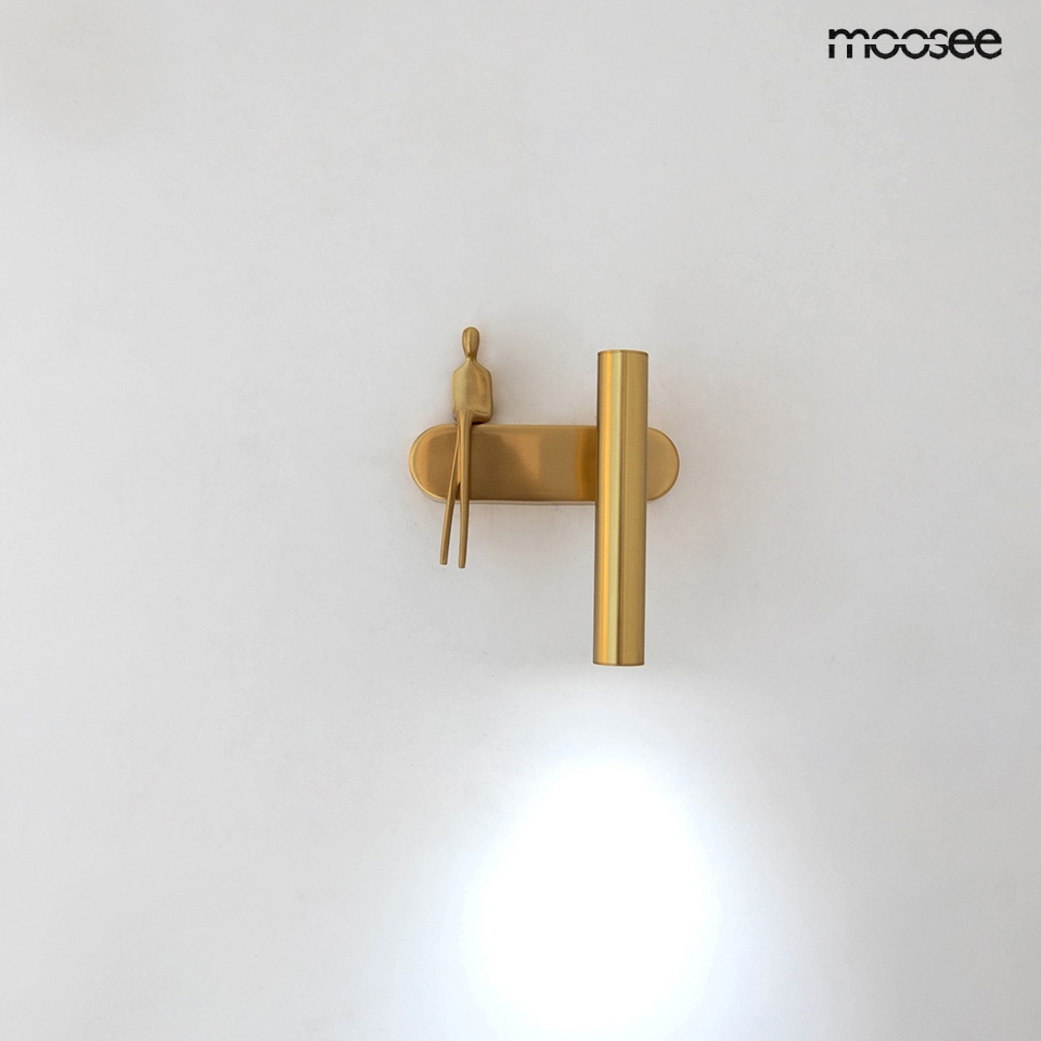 MOOSEE lampa ścienna BOY TUBE R złota - obrazek 3