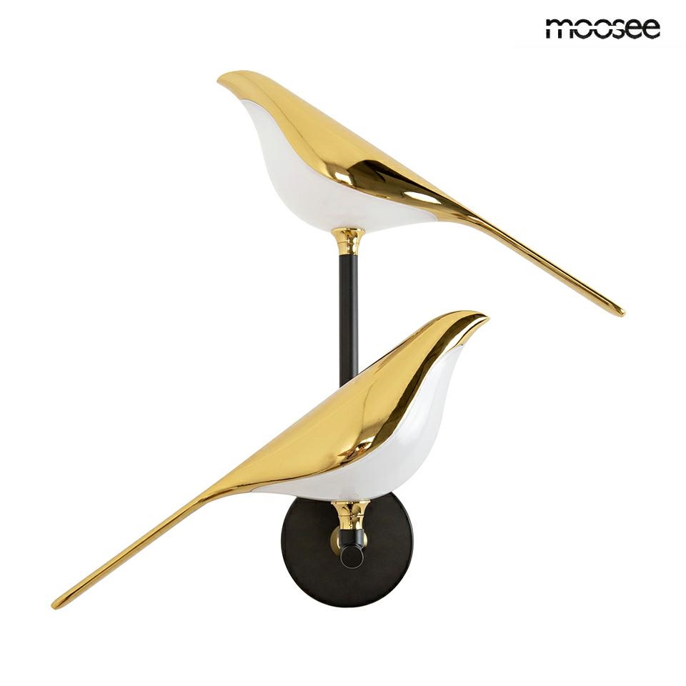 MOOSEE lampa ścienna BIRD TWIN złota - obrazek 6