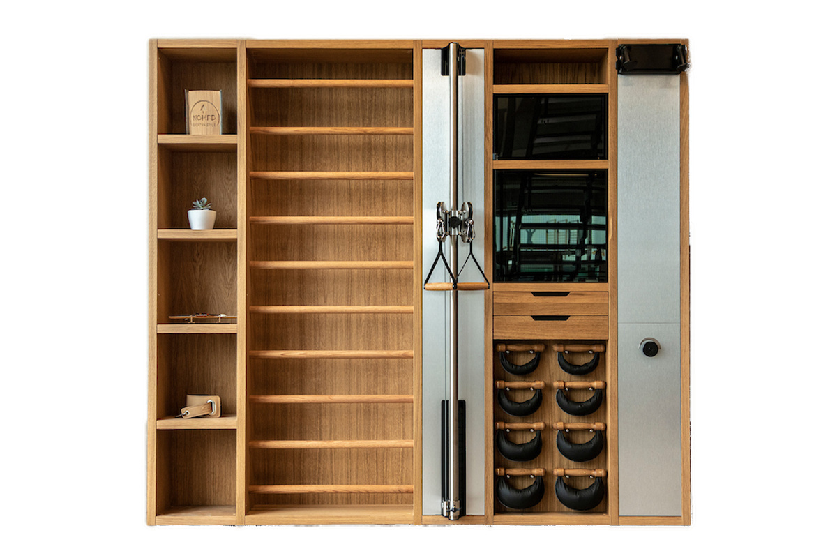 Moduł z regałami do ścianki NOHRD Wall Oak Dąb - obrazek 3