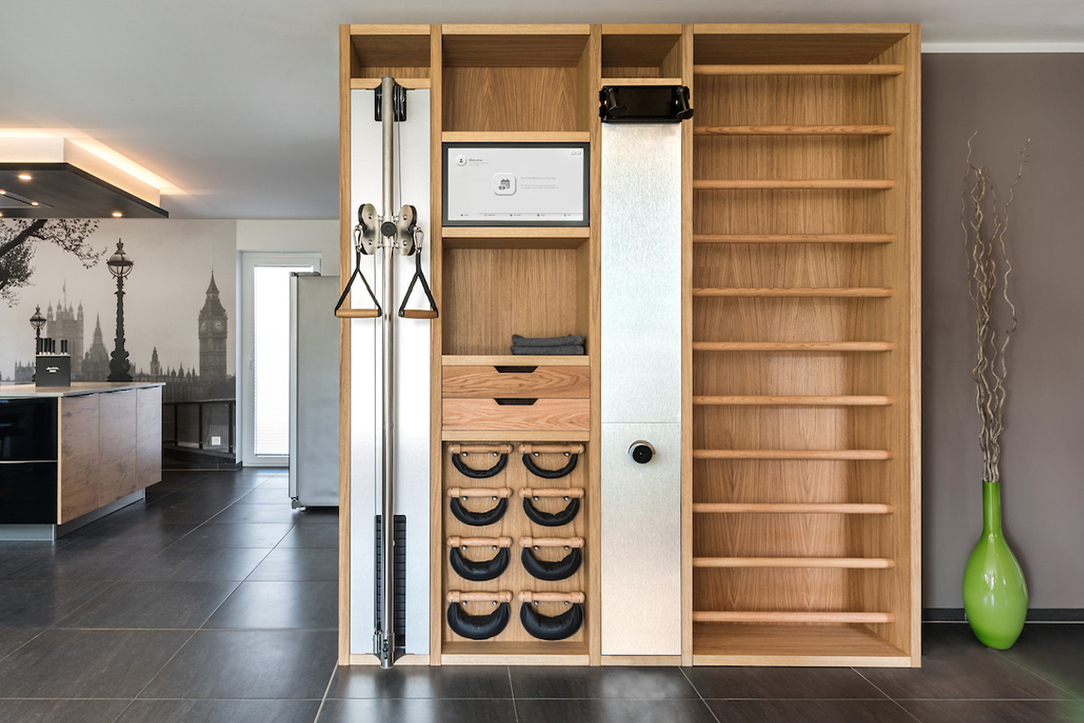 Moduł z regałami do ścianki NOHRD Wall Oak Dąb - obrazek 4