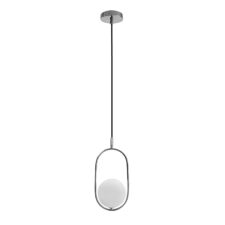 Cordel lampa wisząca chromowy 1x20W G9 klosz biały