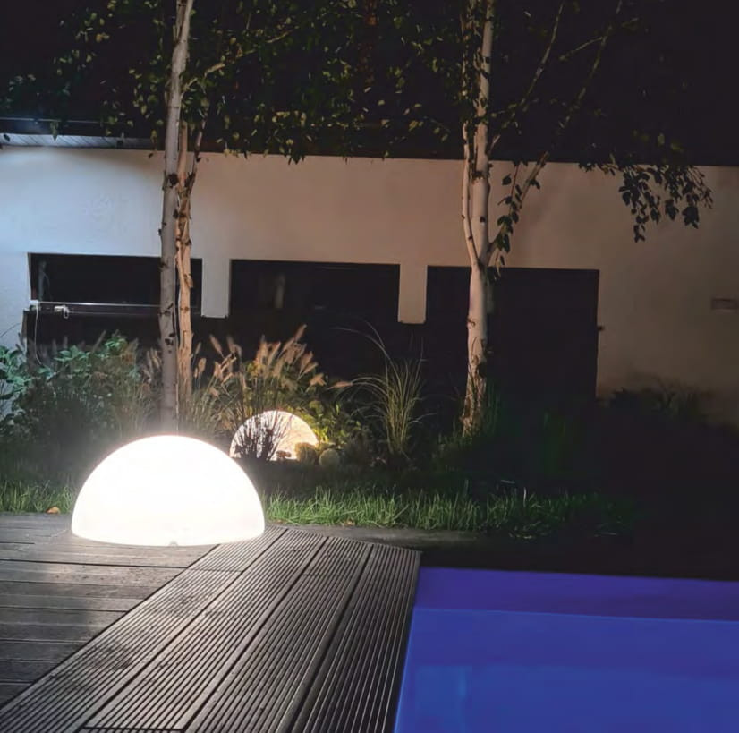 Lampa ogrodowa Clouds biała 1xE27 - obrazek 4