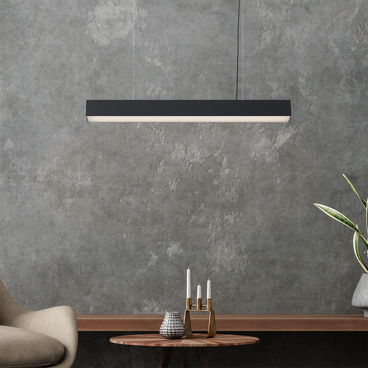 Lampa wisząca Luci M czarna Tuya LED CCT - obrazek 4