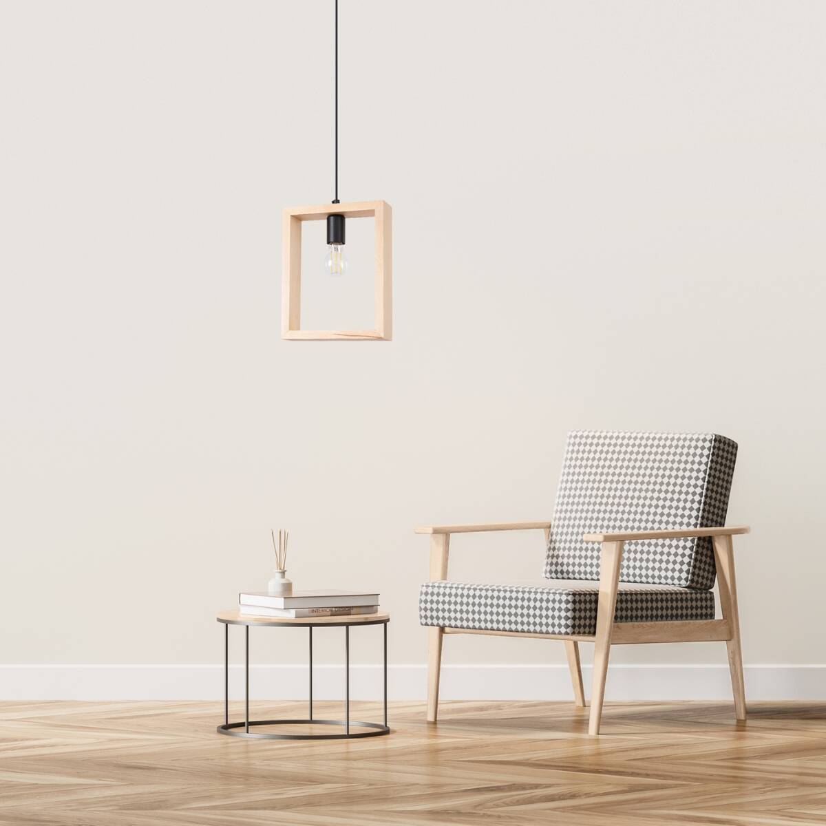 Lampa wisząca ARIES naturalne drewno - obrazek 5