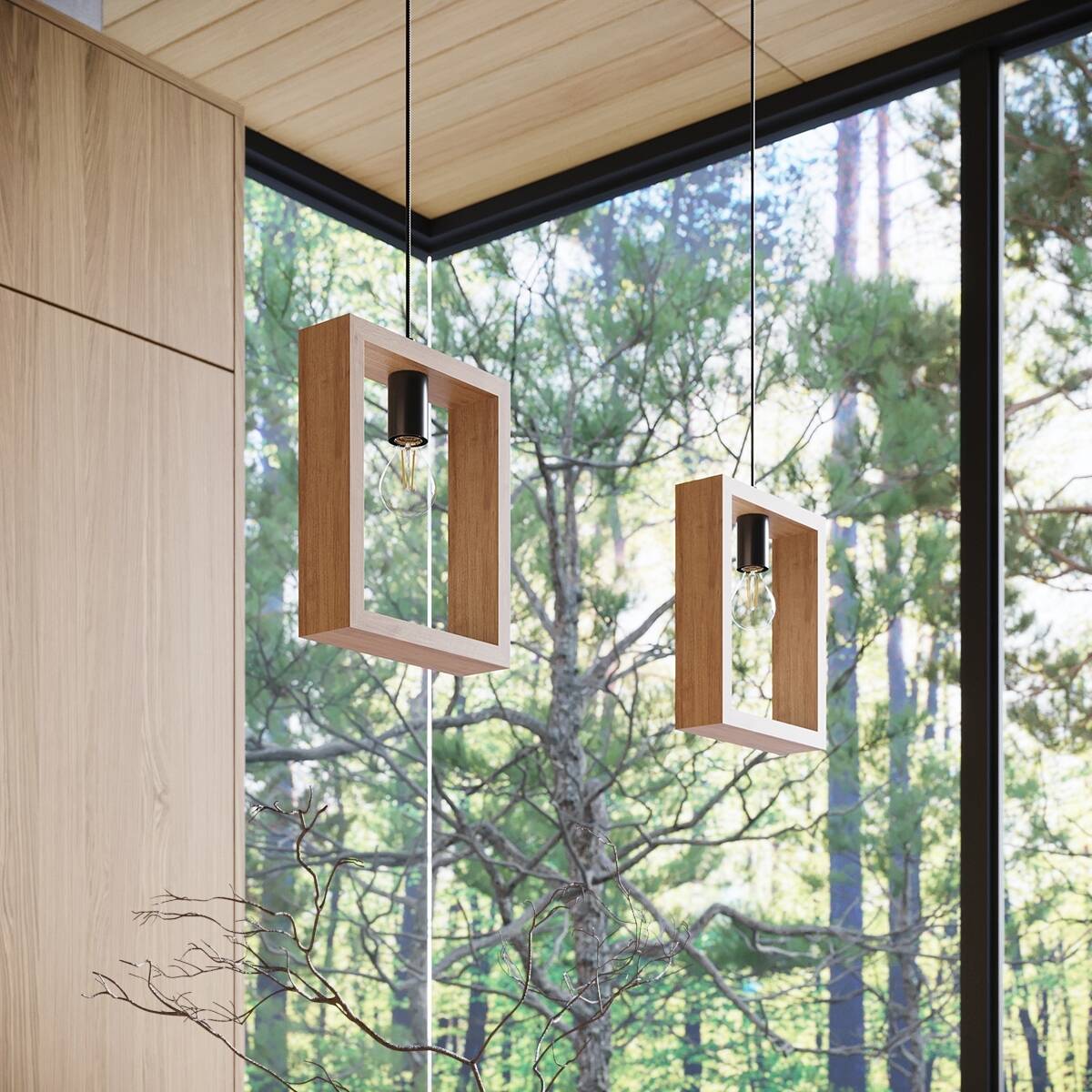 Lampa wisząca ARIES naturalne drewno - obrazek 9