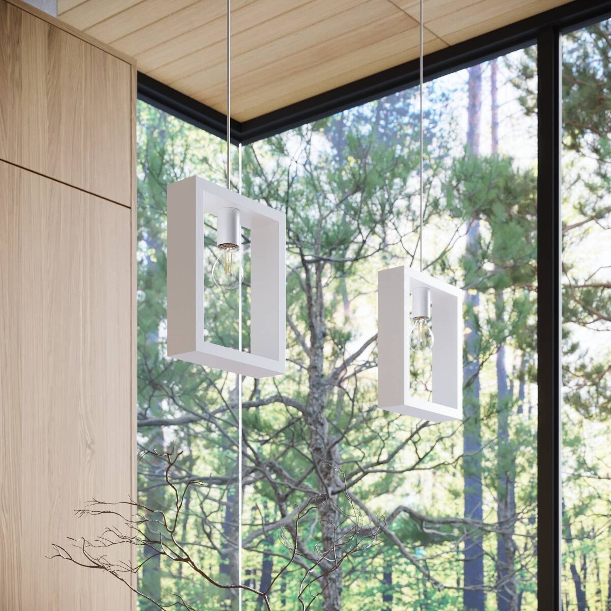 Lampa wisząca ARIES biała - obrazek 9