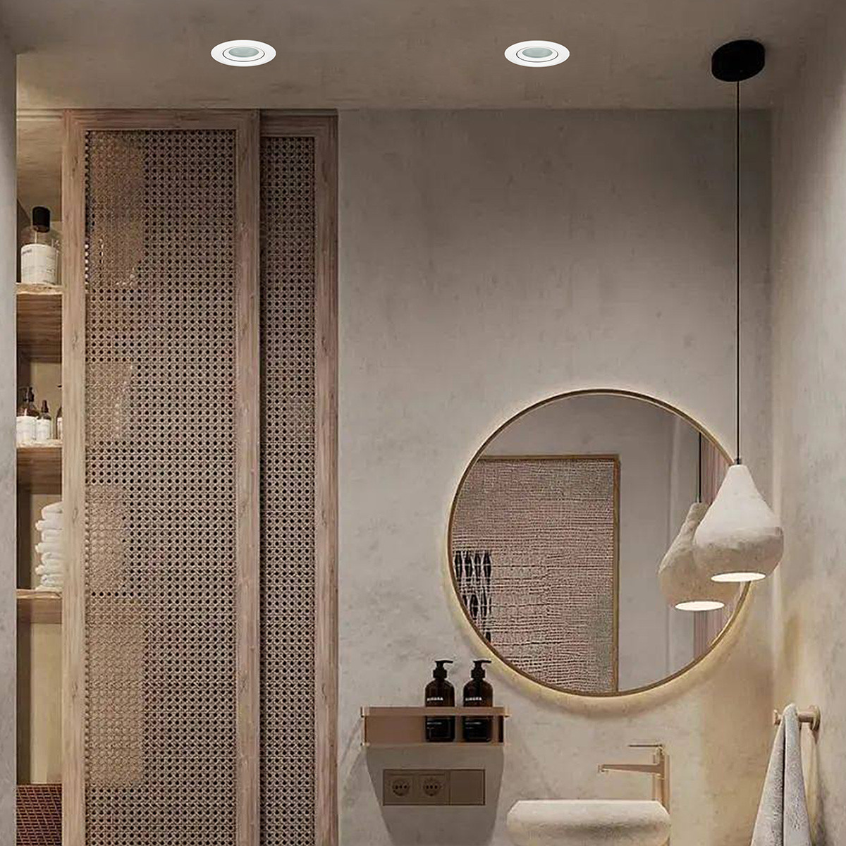 Ruchome oczko podtynkowe Lagos białe IP65 1xGU10 - obrazek 4