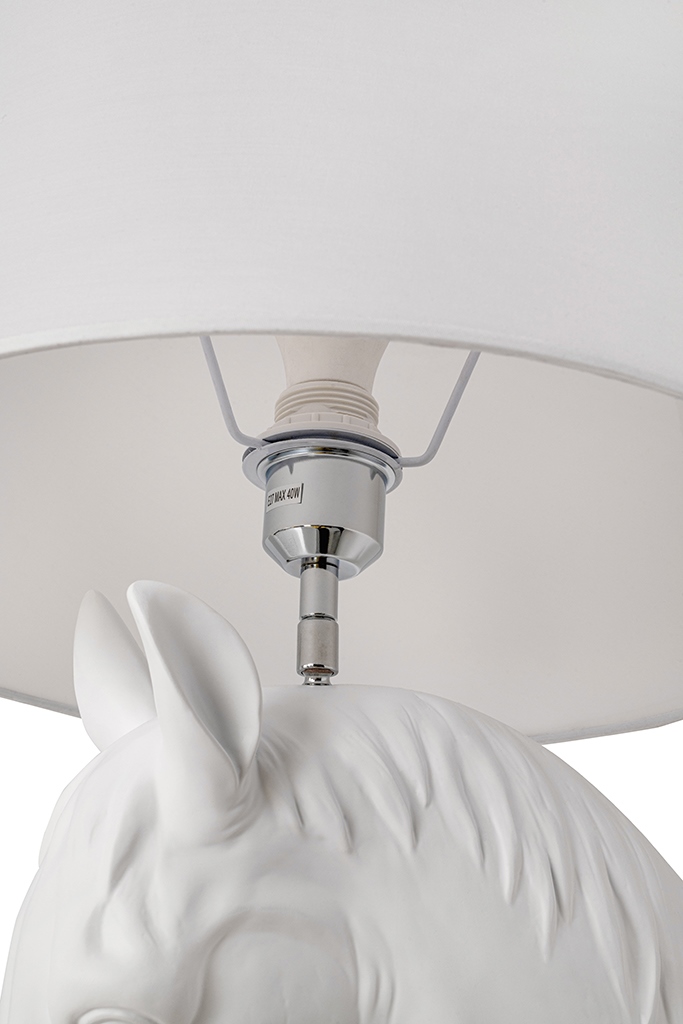 MOOSEE lampa podłogowa KOŃ HORSE STAND M biała - włókno szklane - obrazek 8