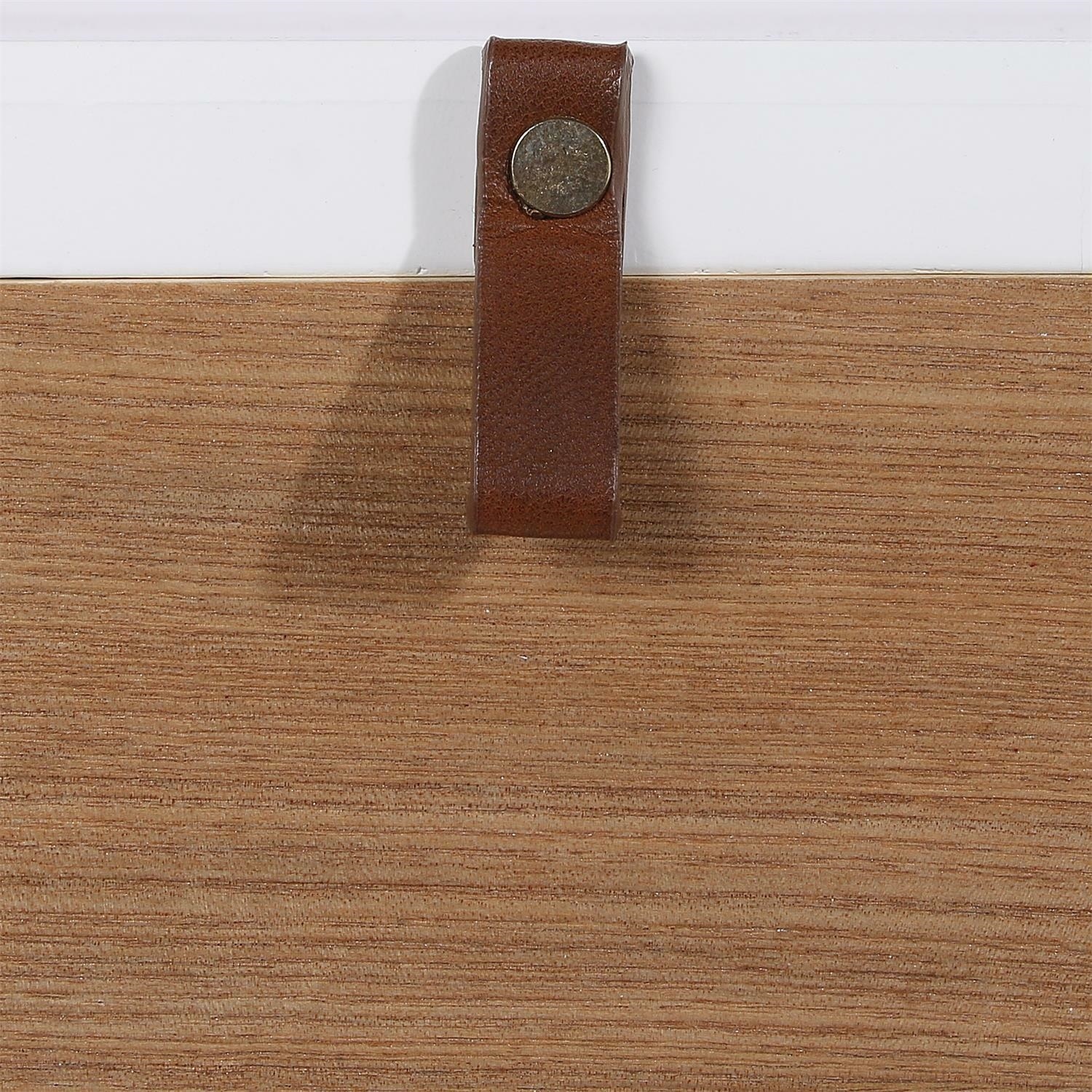 Szafka nocna Elin biała/ naturalna - obrazek 8