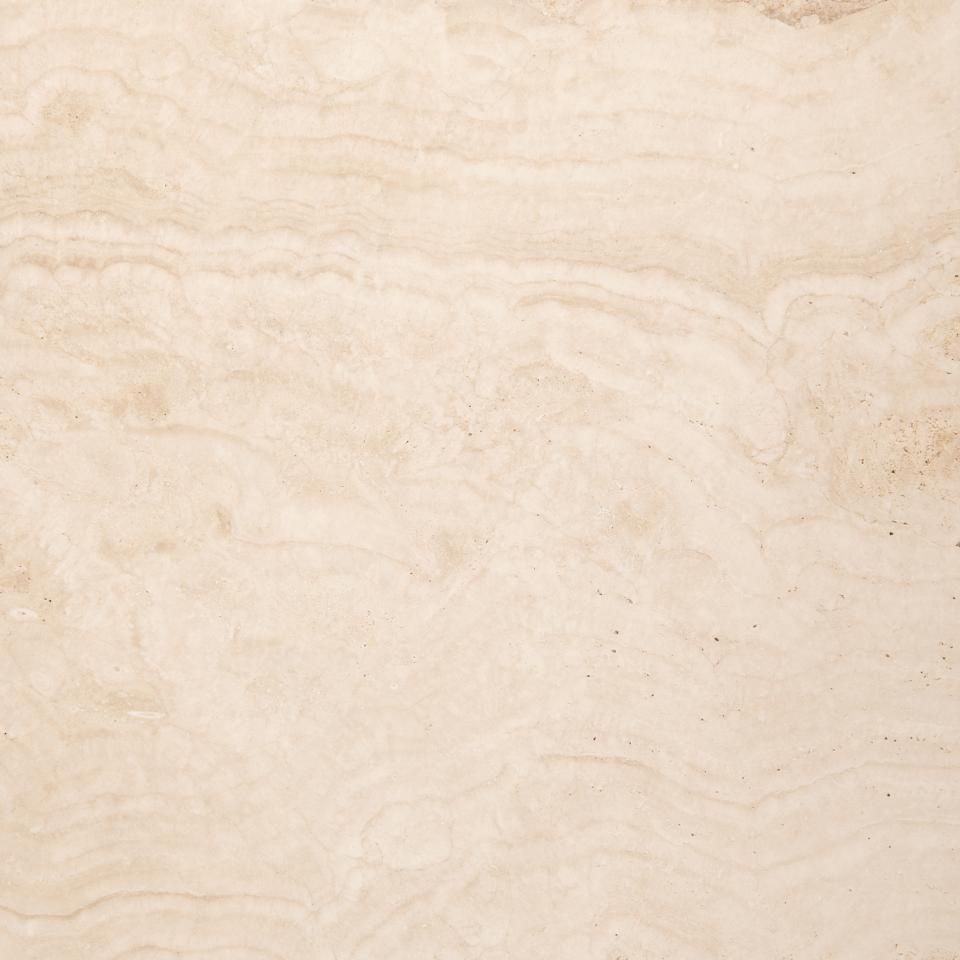 Stolik kawowy Prunus 80cm trawertyn/ chrom - obrazek 5