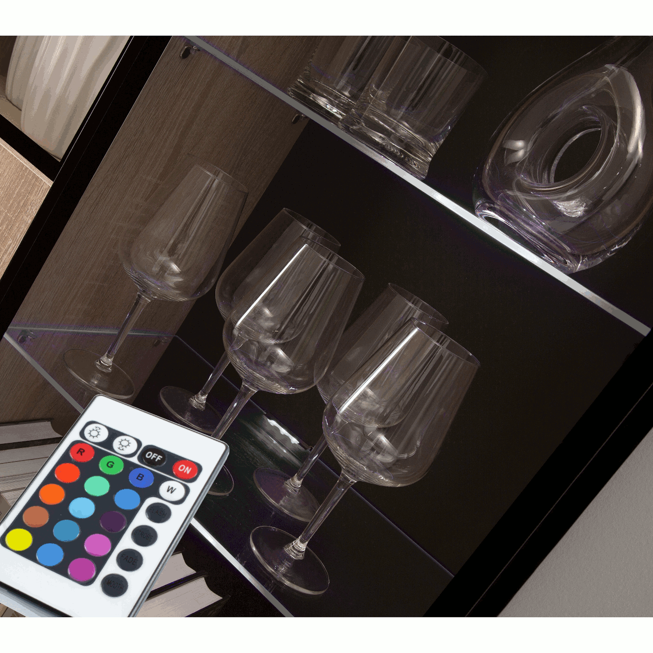 Oświetlenie LED na 2 półki RGB - obrazek 3