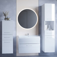 Łazienka LIPSI LED biały połysk