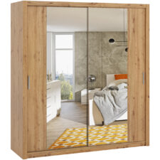Szafa przesuwna z lustrem 200 BONEY BO10 dąb artisan