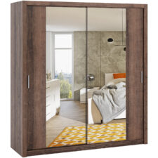 Szafa przesuwna z lustrem 200 BONEY BO10 dąb monastery