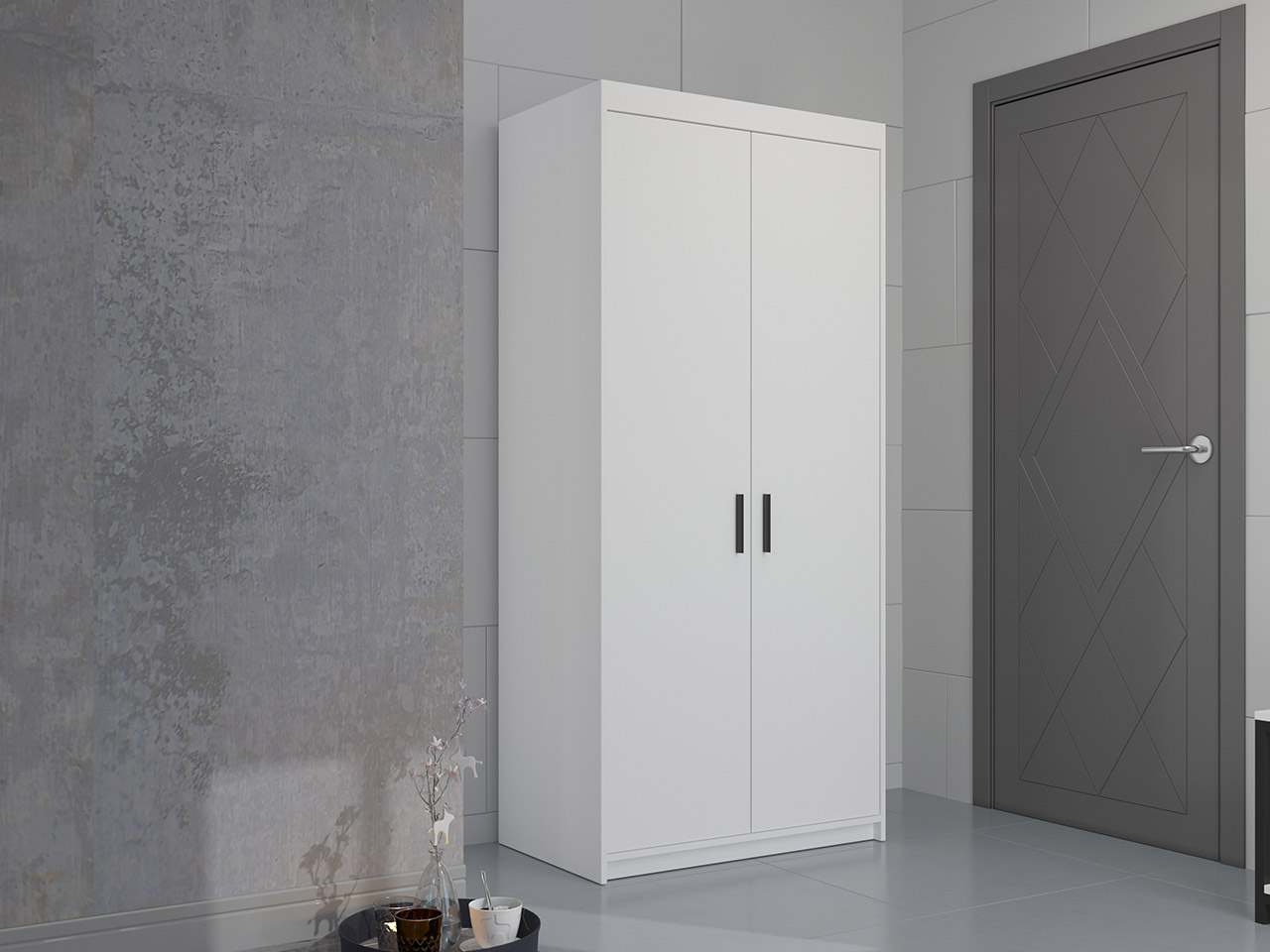 Szafa ELENI 2D biała - obrazek 6