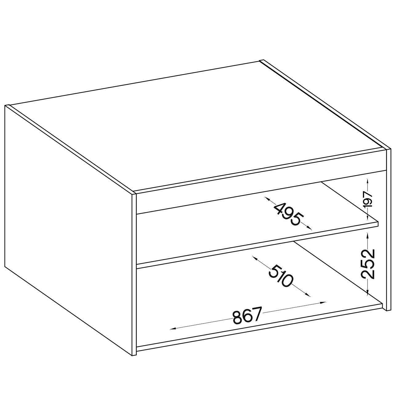 Nadstawka do szafy ELENI 2D dąb sonoma - obrazek 5