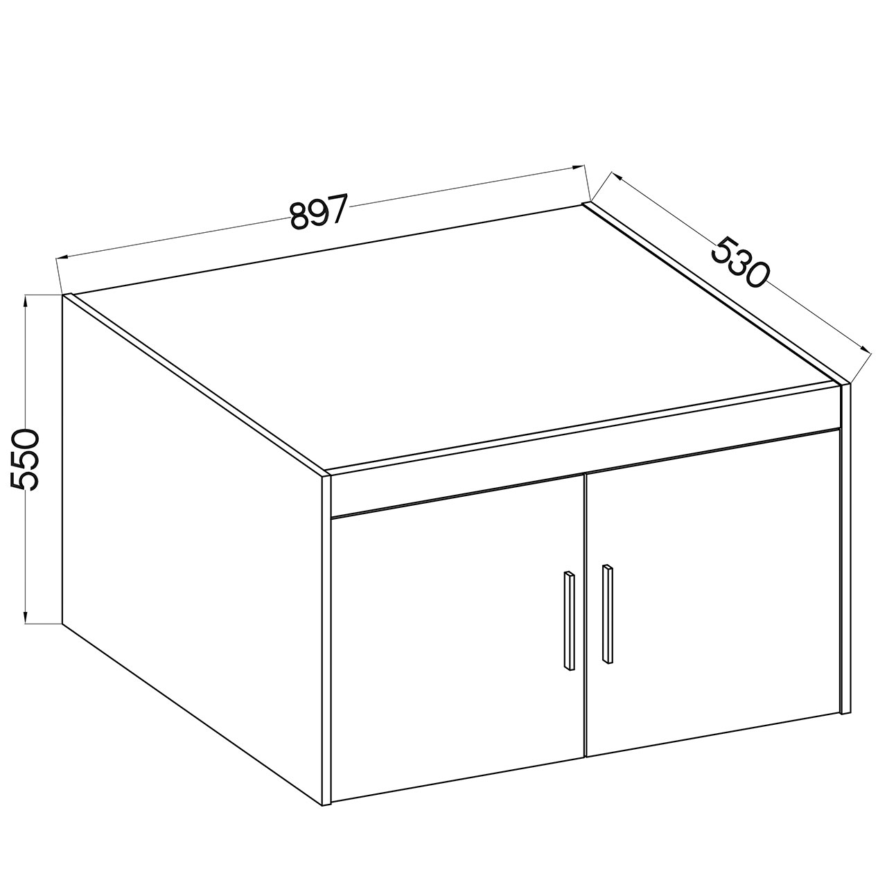 Nadstawka do szafy ELENI 2D dąb lefkas - obrazek 4