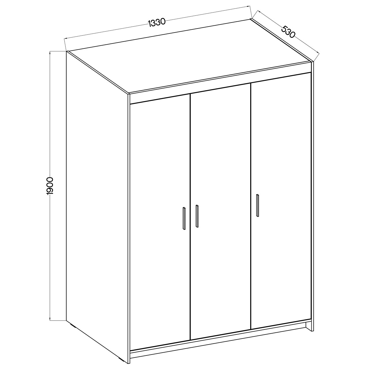 Szafa ELENI 3D dąb lefkas - obrazek 4