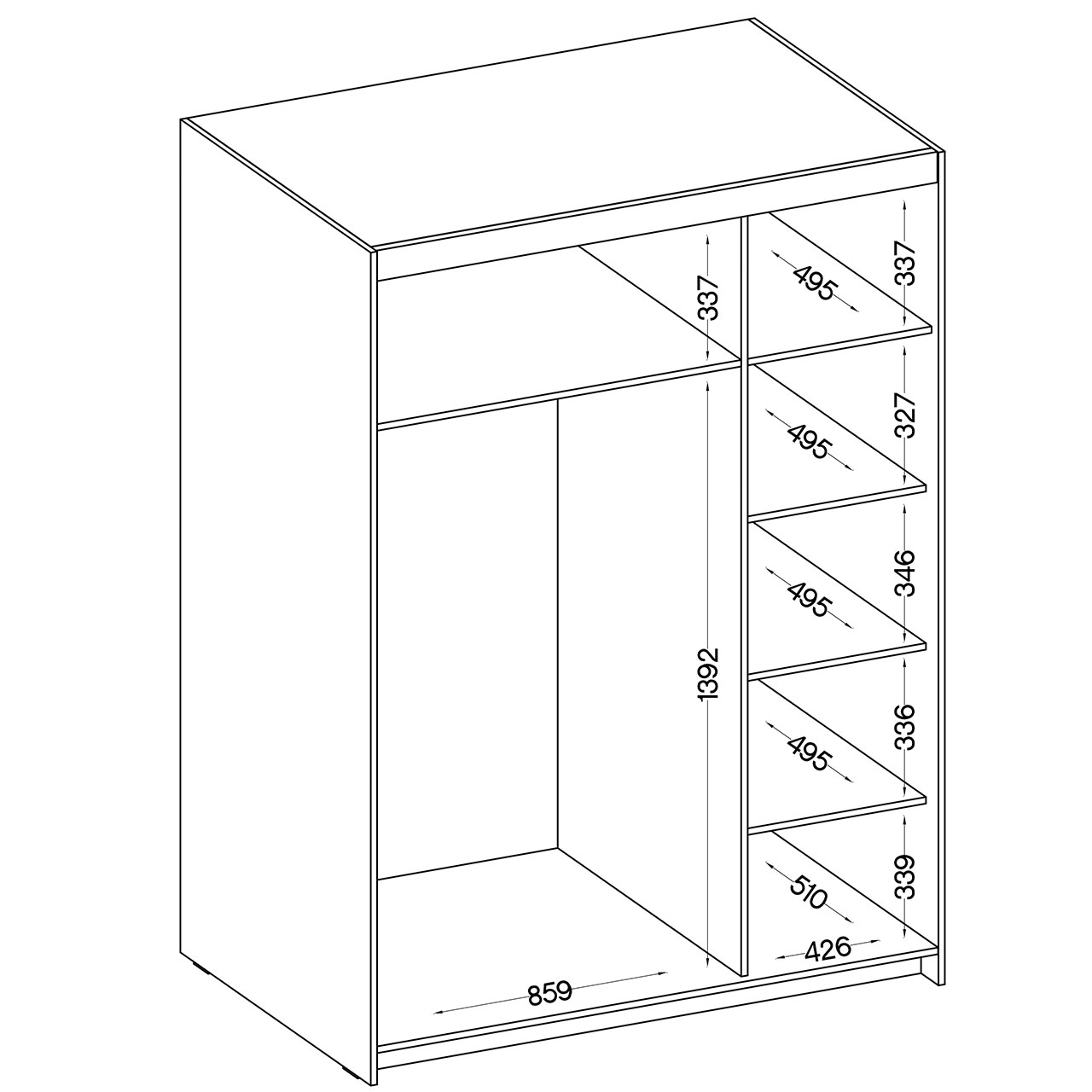 Szafa ELENI 3D dąb lefkas - obrazek 5