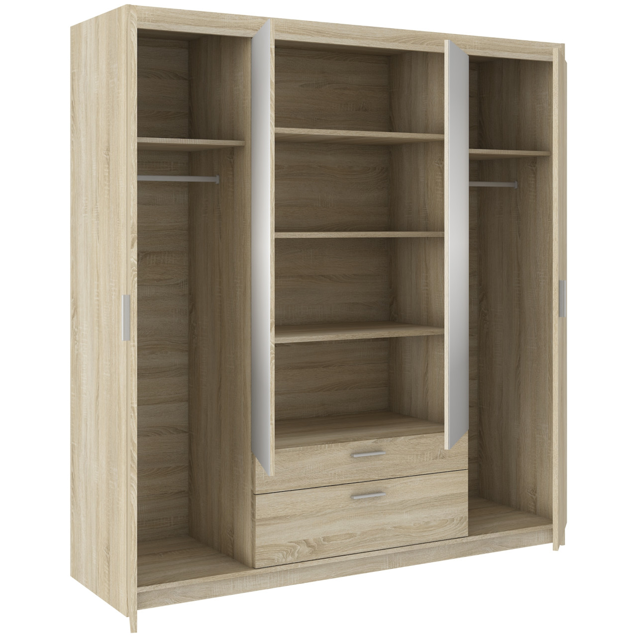 Szafa ELENI 4D2S dąb sonoma - obrazek 3