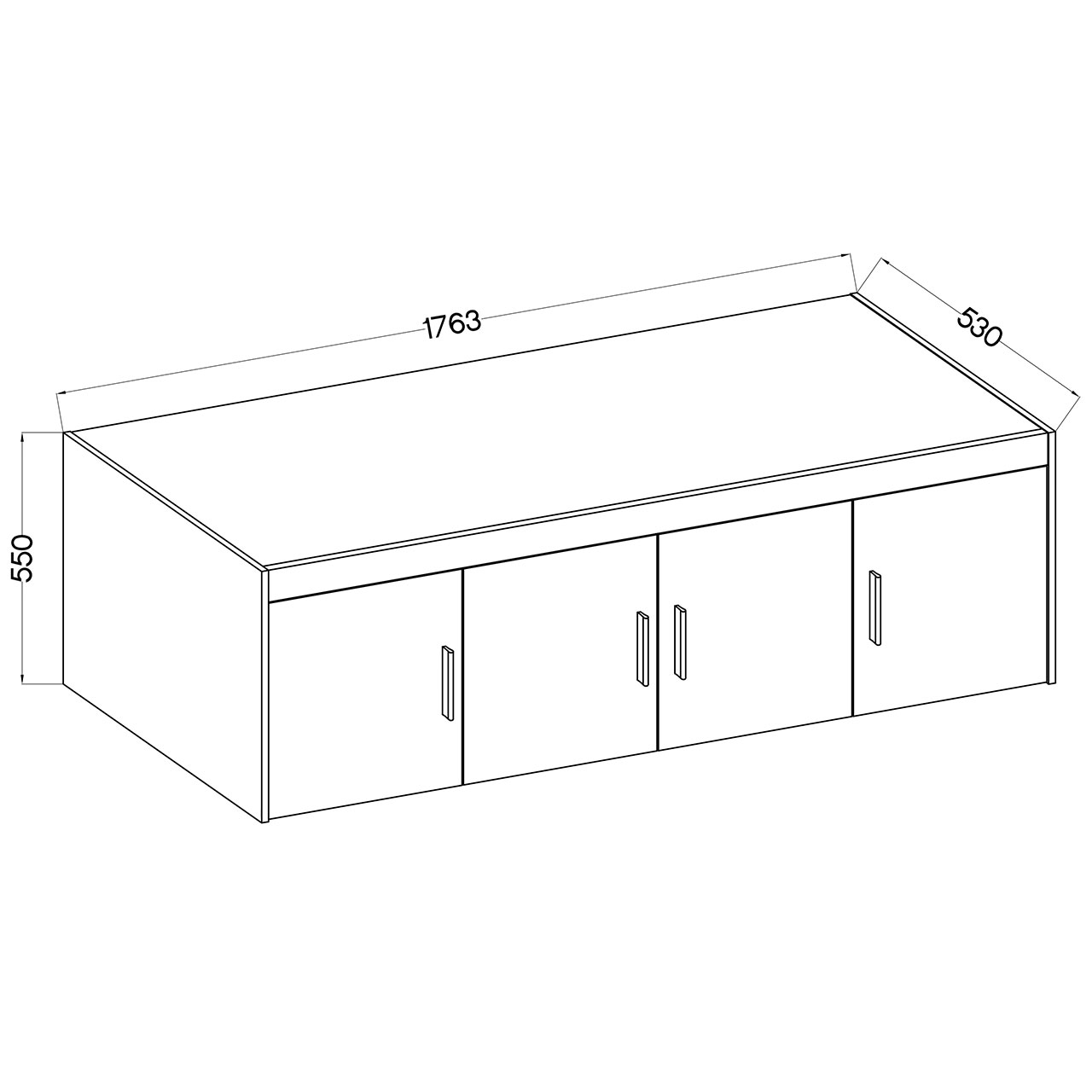 Nadstawka do szafy ELENI 4D dąb sonoma - obrazek 5