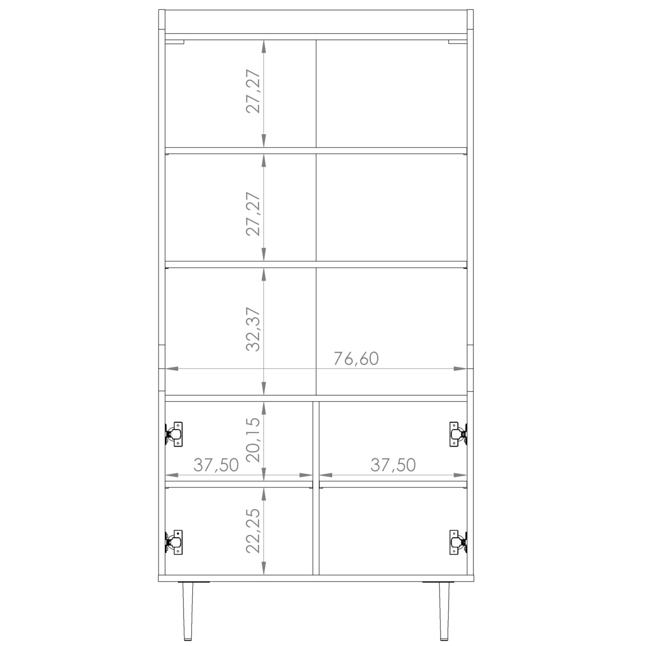 Regał WASINA VS06 brandy castello - obrazek 6