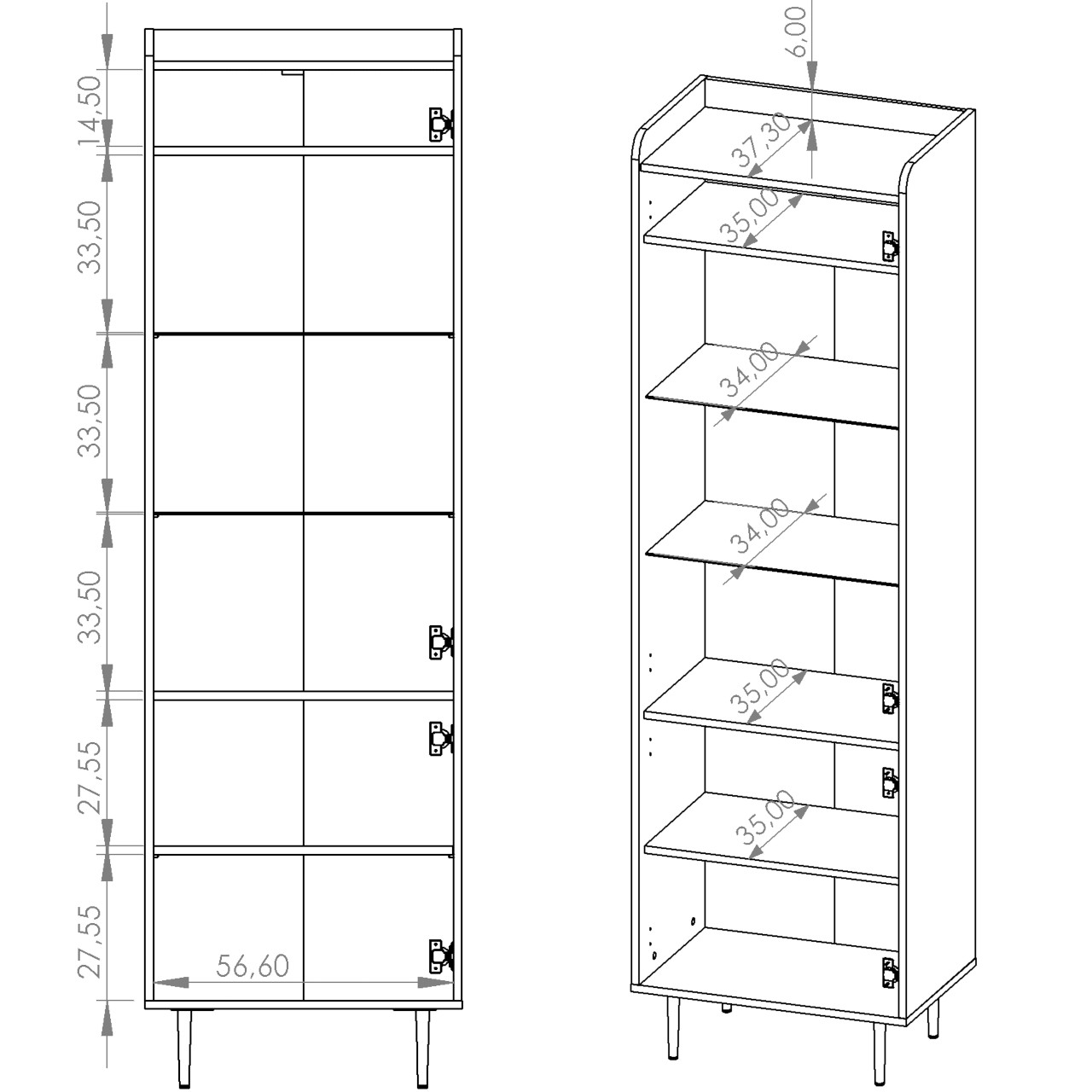 Witryna WASINA VS09 brandy castello - obrazek 6