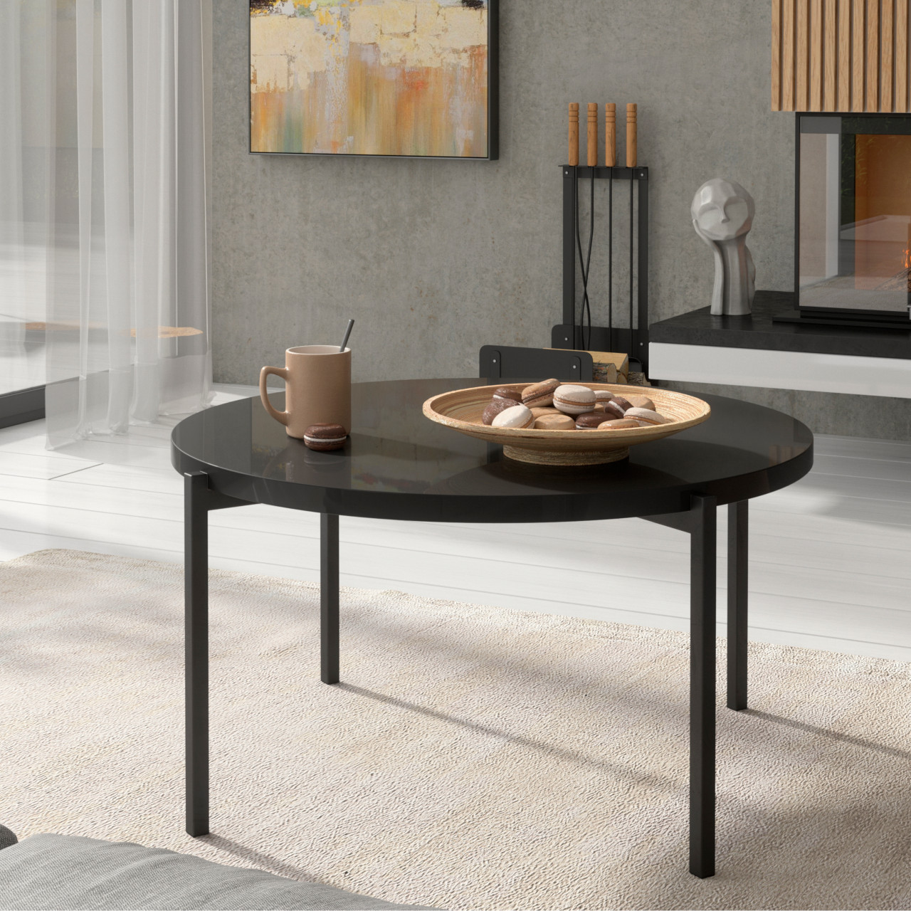 Stolik kawowy EPSILON A czarny połysk - obrazek 3