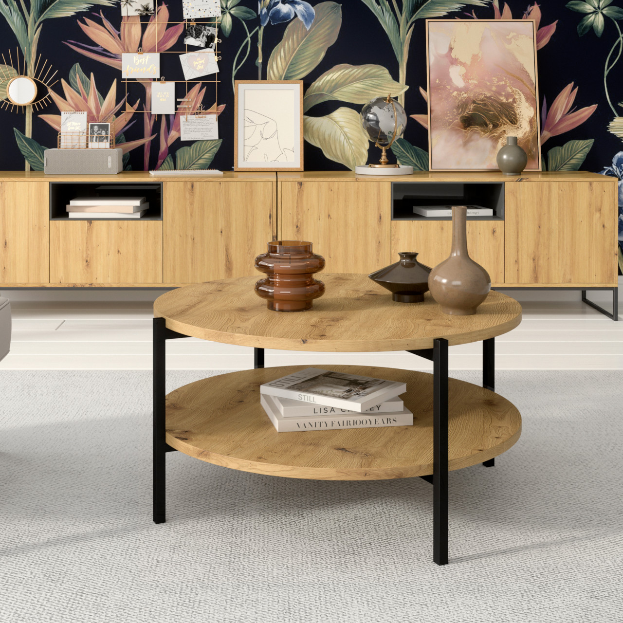 Stolik kawowy EPSILON B dąb artisan - obrazek 3