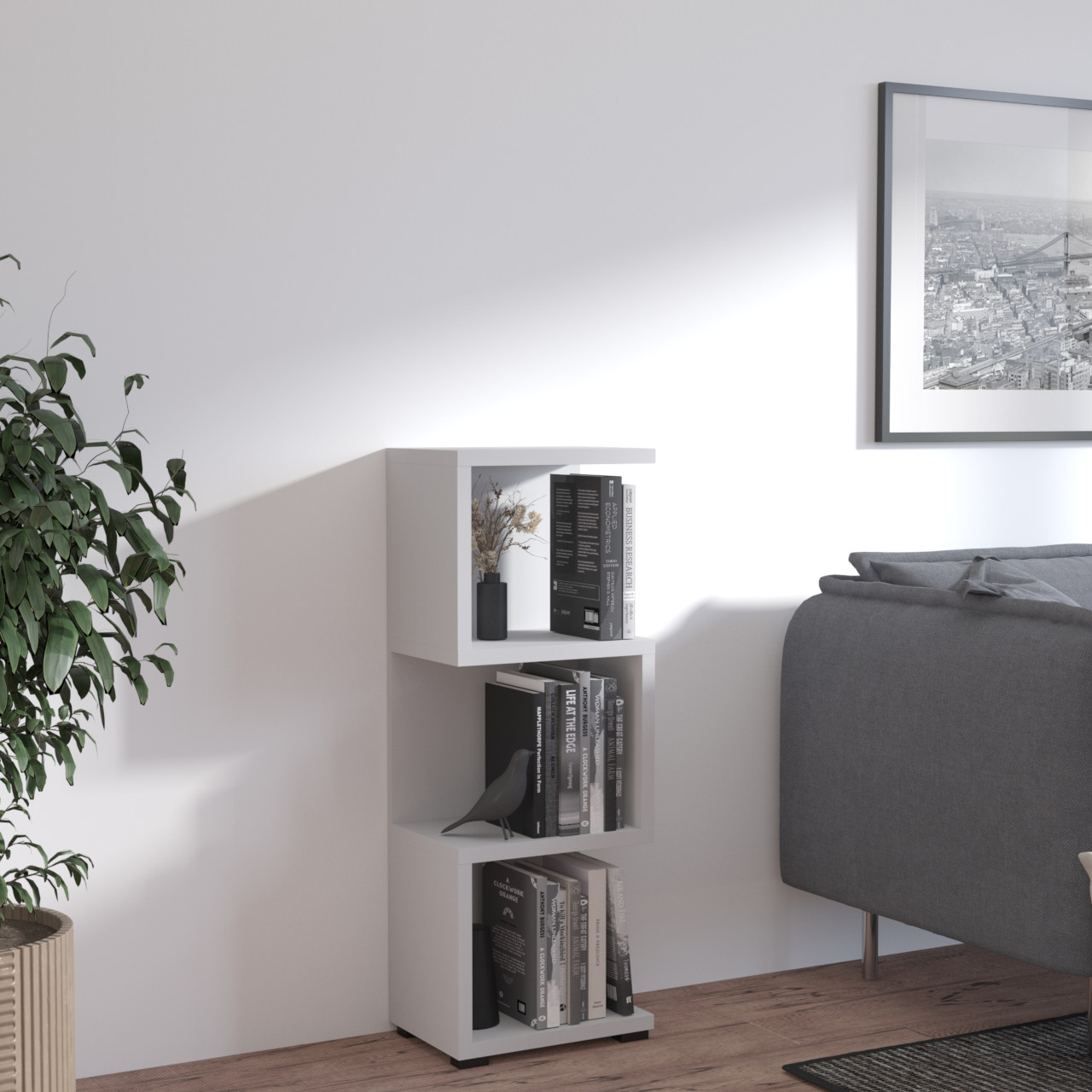 Regał ROME 02 jasny szary - obrazek 3