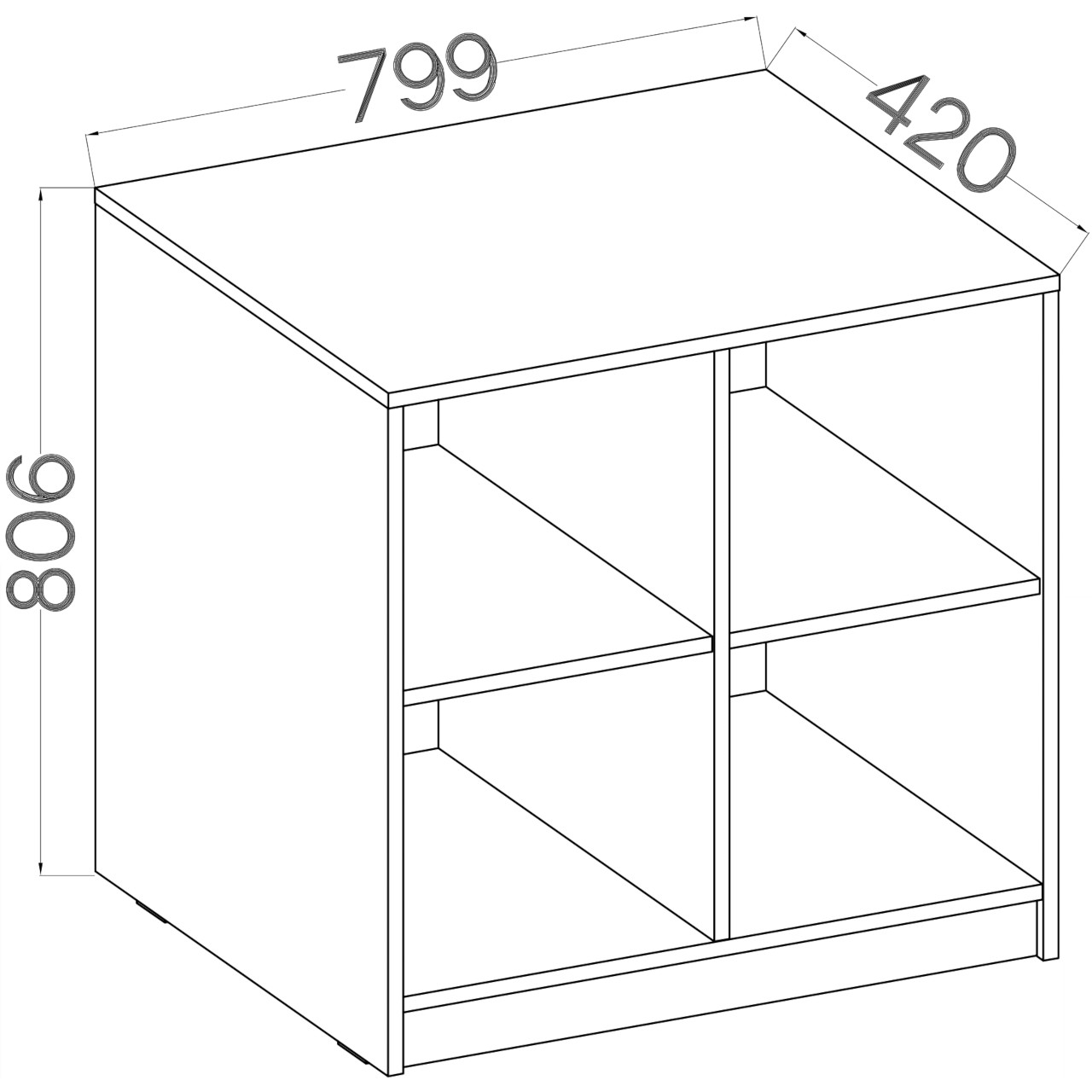 Szafka dolna MALTIS MT01 dąb artisan - obrazek 4