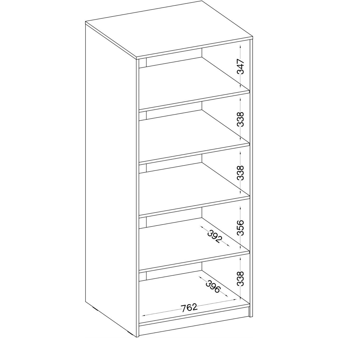 Regał MALTIS MT10 dąb artisan - obrazek 4