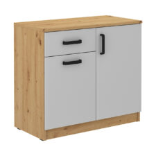 Komoda MALTIS MT22 dąb artisan / jasny szary