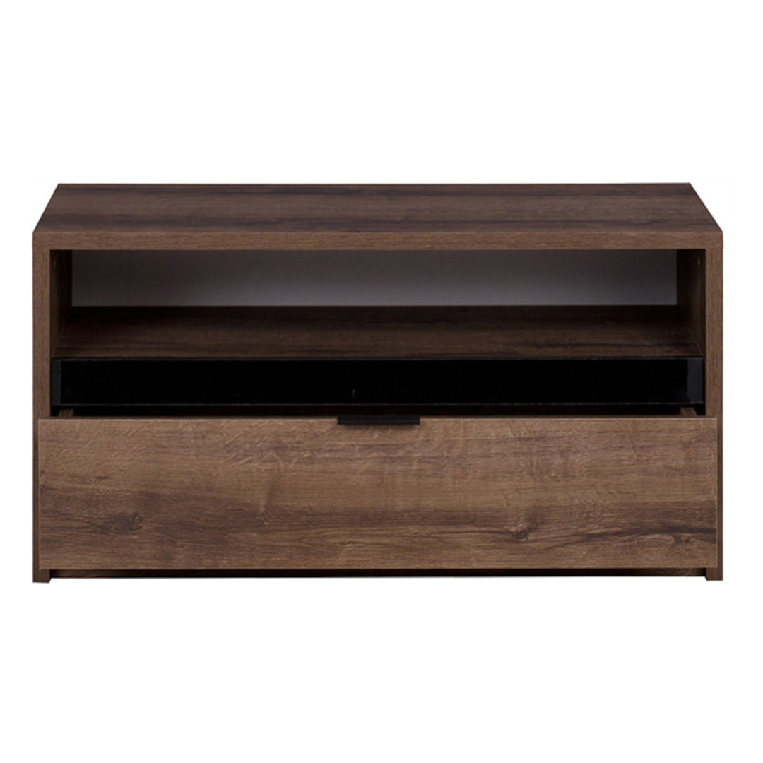 Komoda RTV DENVI DV09 dąb monastery / czarny połysk - obrazek 3