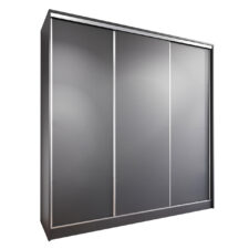 Szafa przesuwna z szufladami BRITTO D 180 czarna