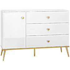 Komoda GOLDEN GL05 biały połysk