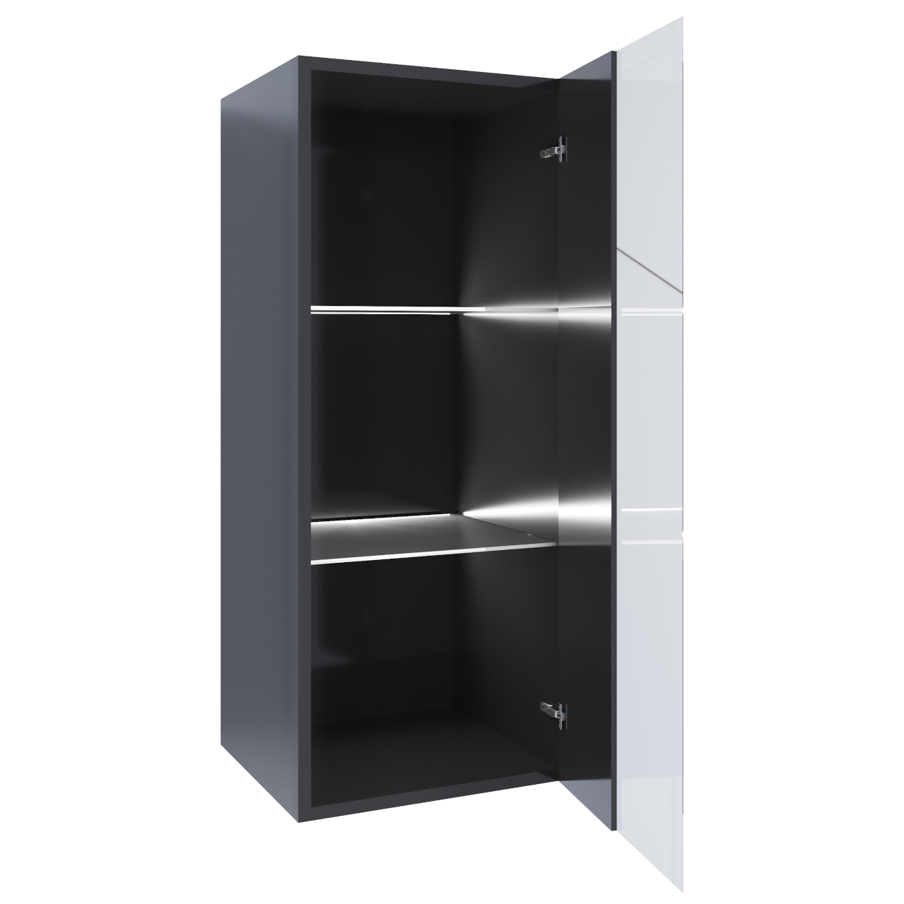 Witryna wisząca ONIVIO ON6A czarny połysk - obrazek 3