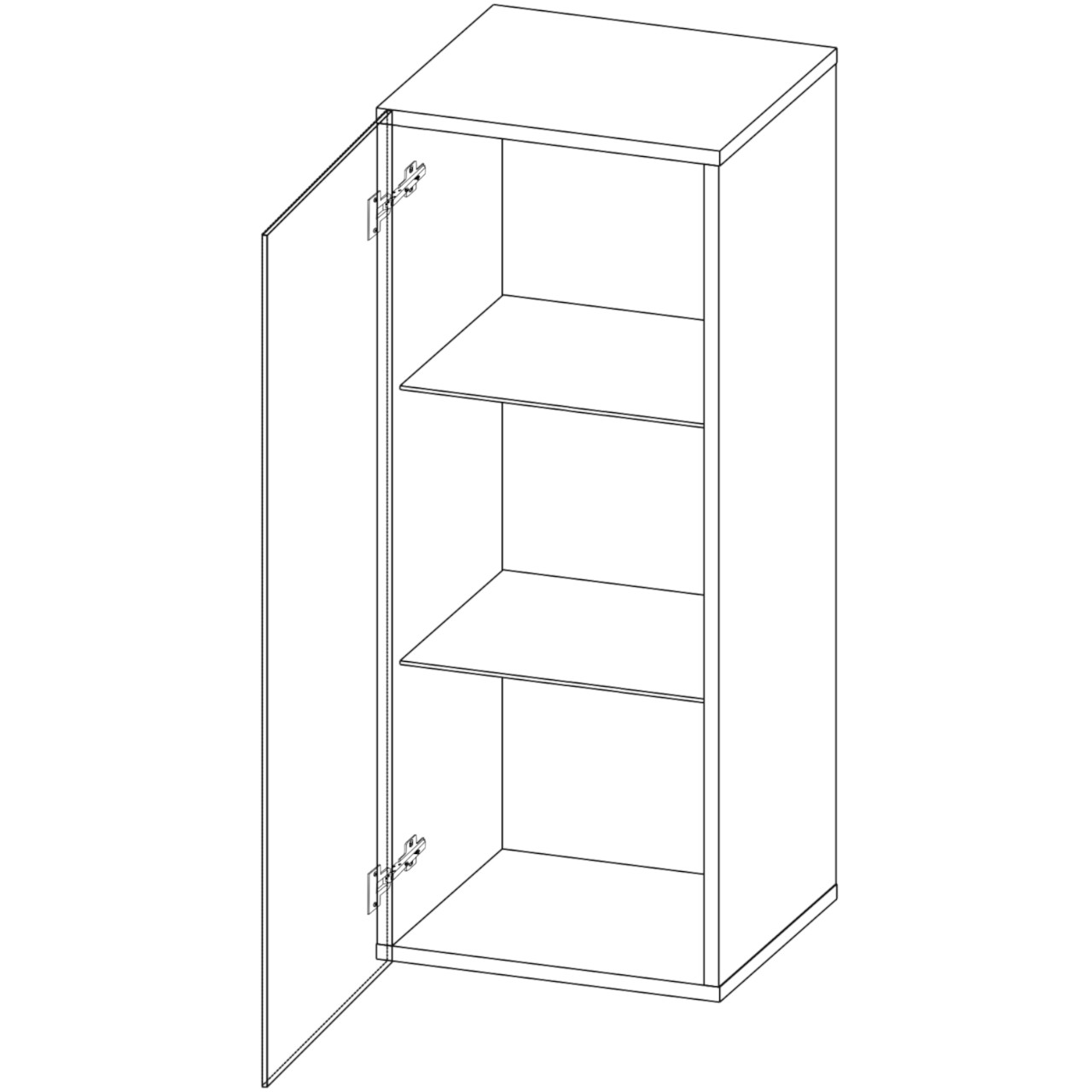 Witryna wisząca ONIVIO ON7 biały połysk - obrazek 4