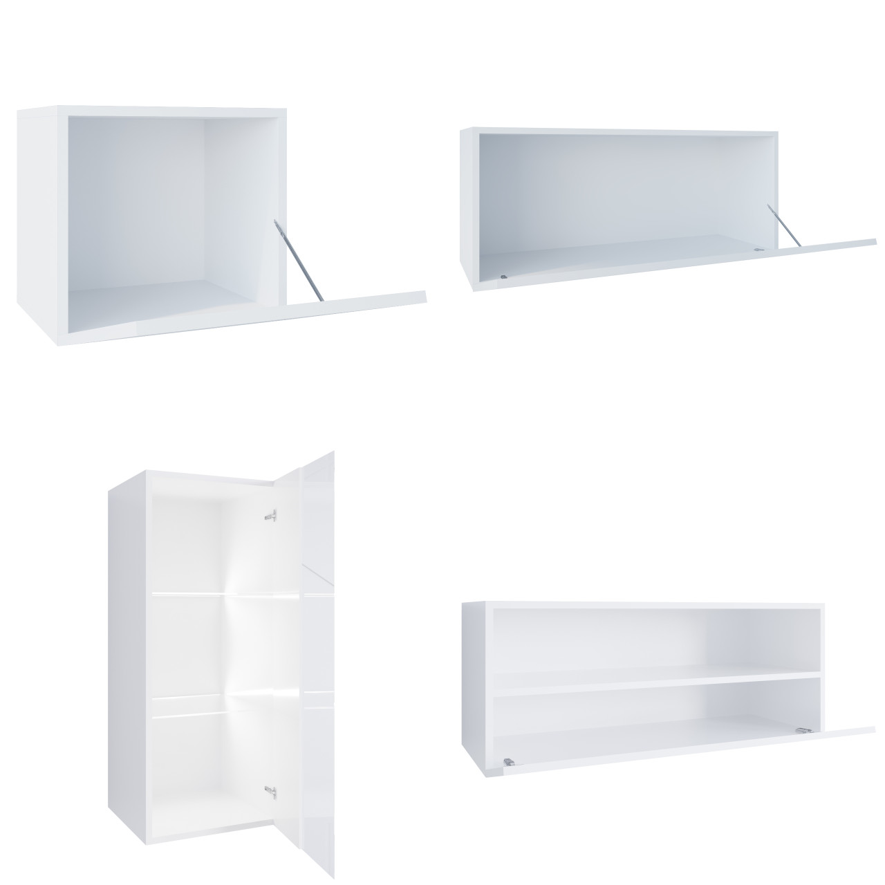 Meblościanka ONIVIO 7 biały połysk - obrazek 3