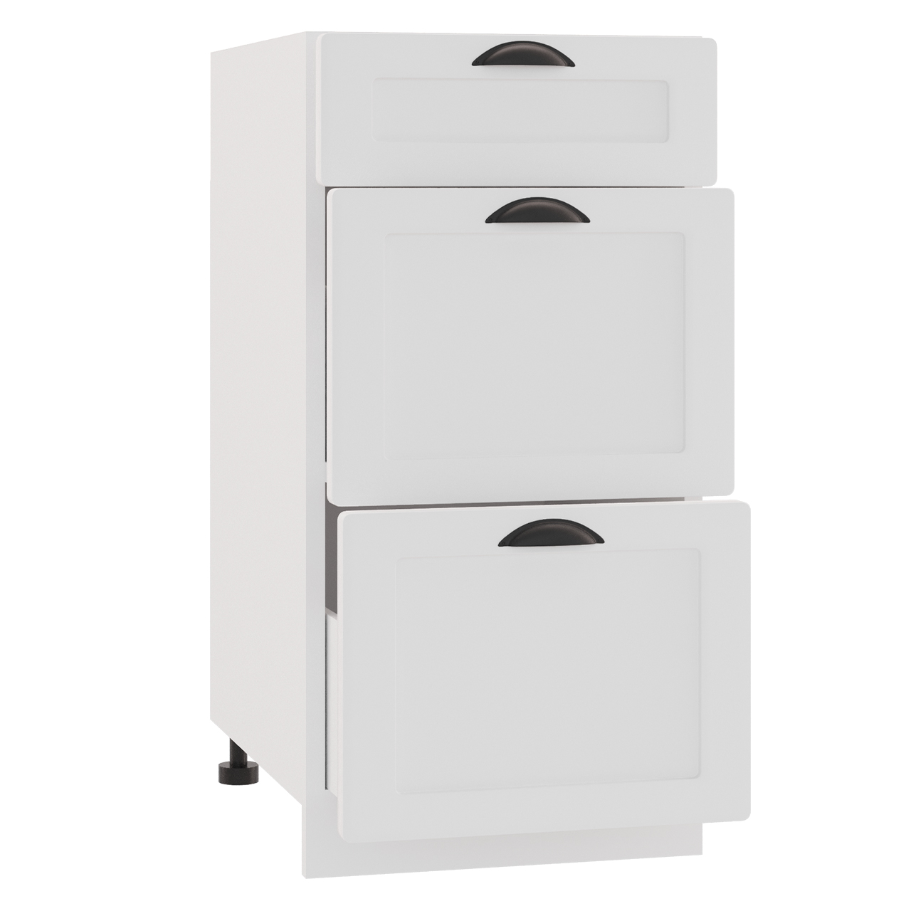 Szafka dolna ADELINE D40 S/3 biała - obrazek 3