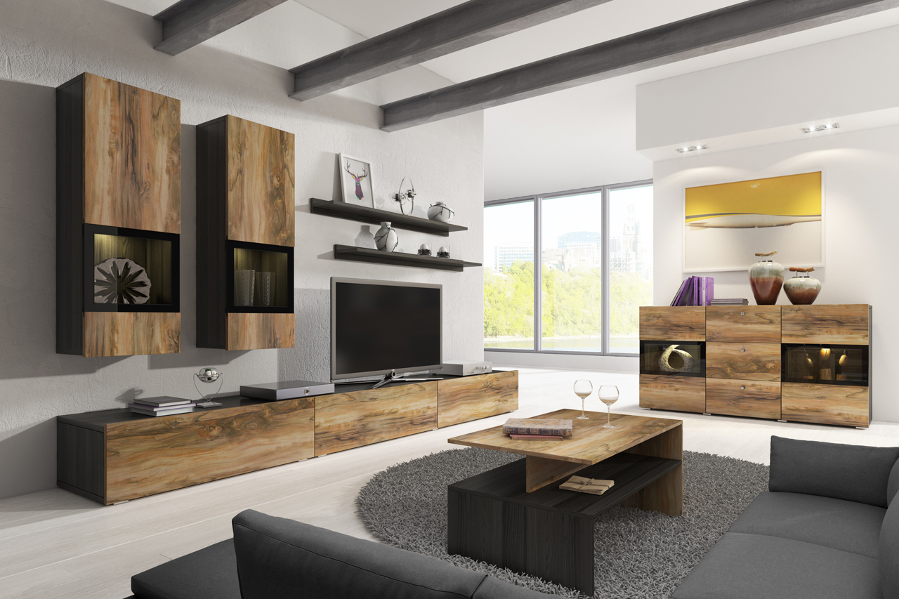 Komoda BORA 26 touchwood / orzech sattin - obrazek 4