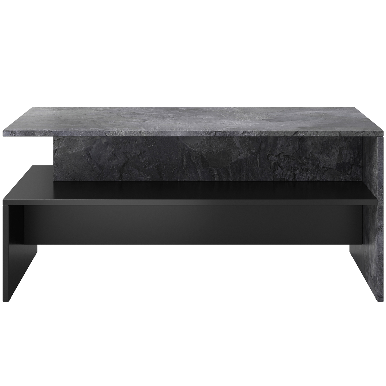 Stolik kawowy BORA 99 schiefer / czarny - obrazek 3