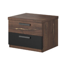 Stolik nocny SAGMA SG22 dąb flagstaf miedź / czarny