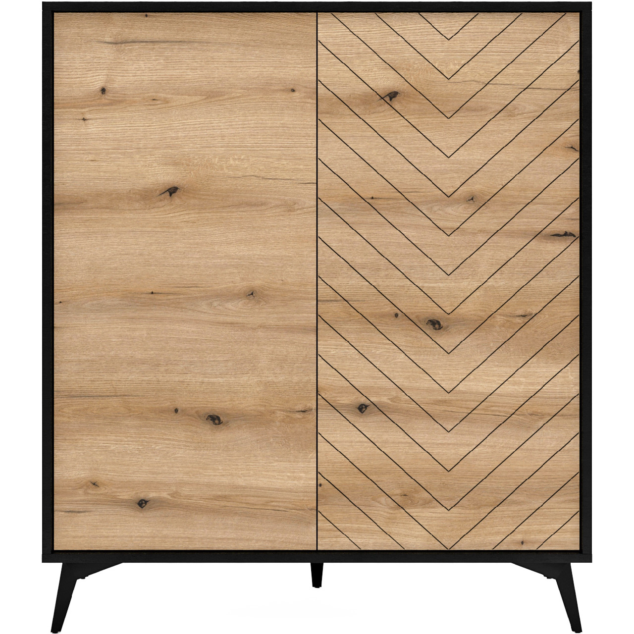 Komoda MONDI 04 czarny / dąb evoke - obrazek 3