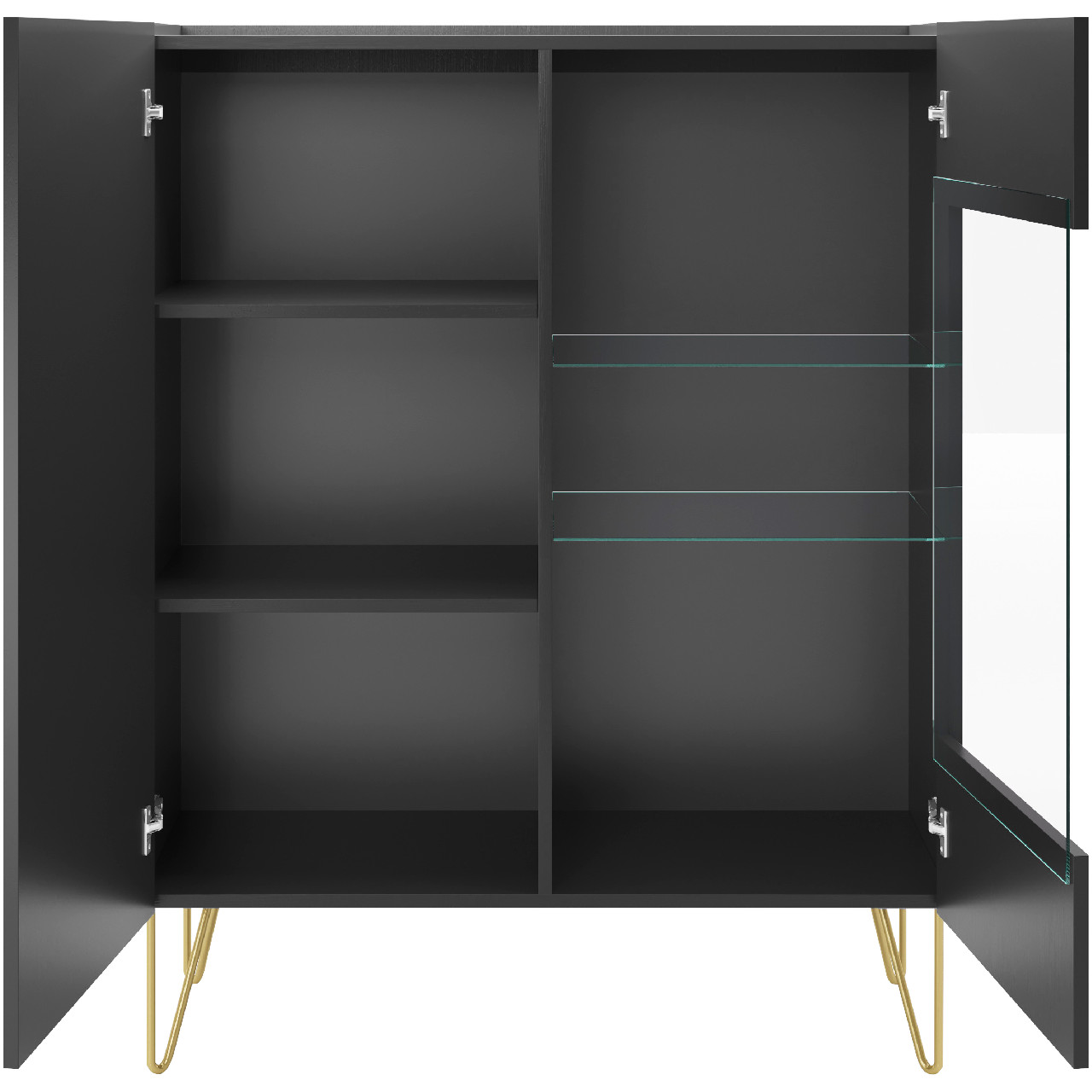 Witryna HARMONI 04 czarny / czarny marmur - obrazek 4