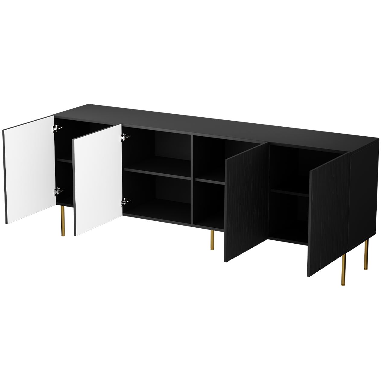 Komoda GLEN 190 czarny - obrazek 4